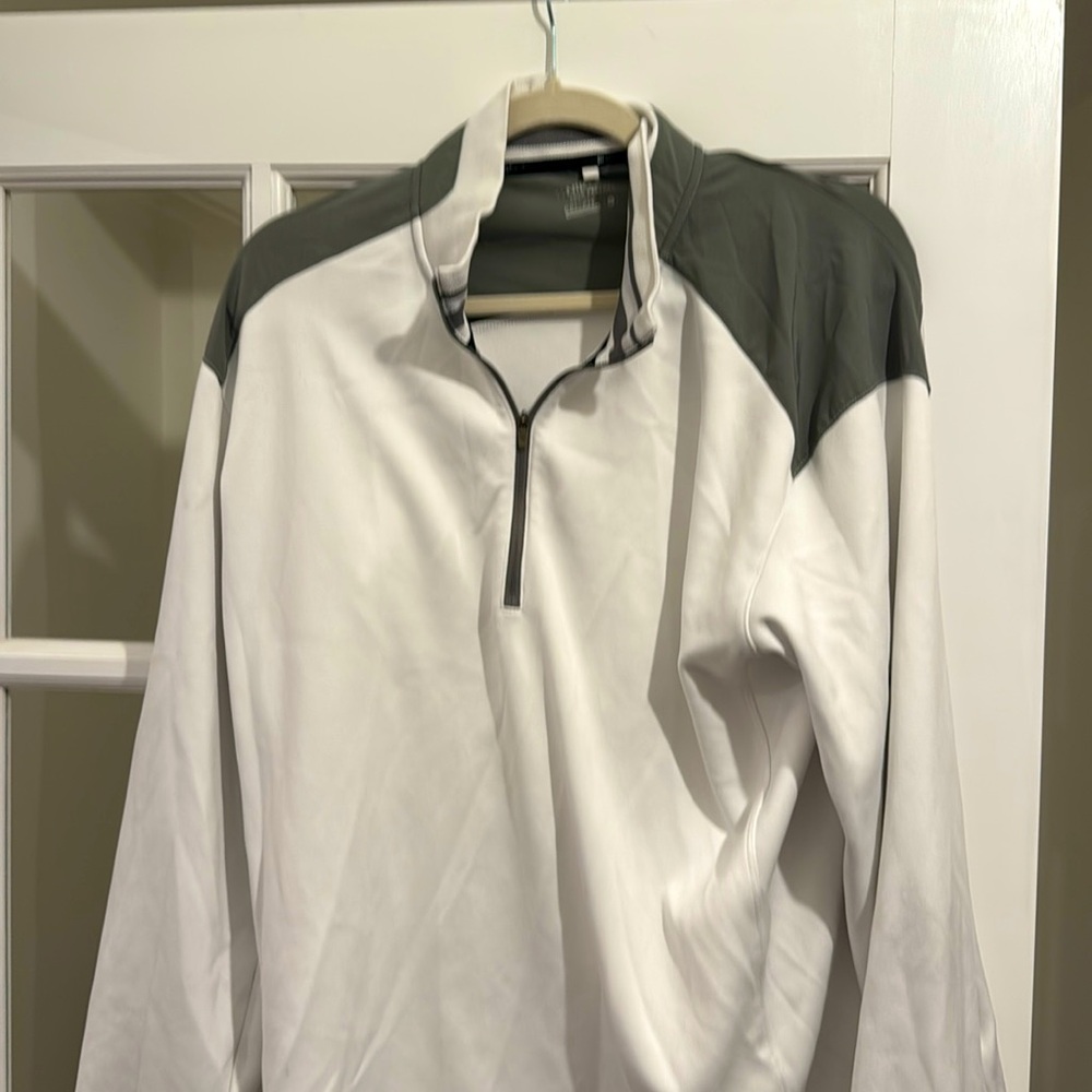 White Nike golf pullover, large